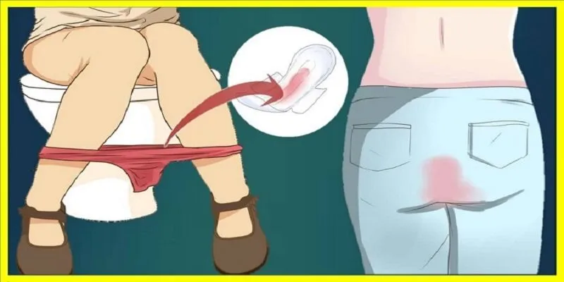 Mơ thấy máu kinh dính trên quần áo